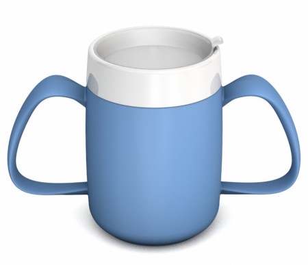 ErgoKrus Ornamin, 2-greps ergonomisk kopp med spesial-lokk