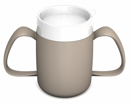 ErgoKrus Ornamin, 2-greps ergonomisk kopp med spesial-lokk